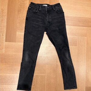 Warp + Weft Black Slim Straight Jeans